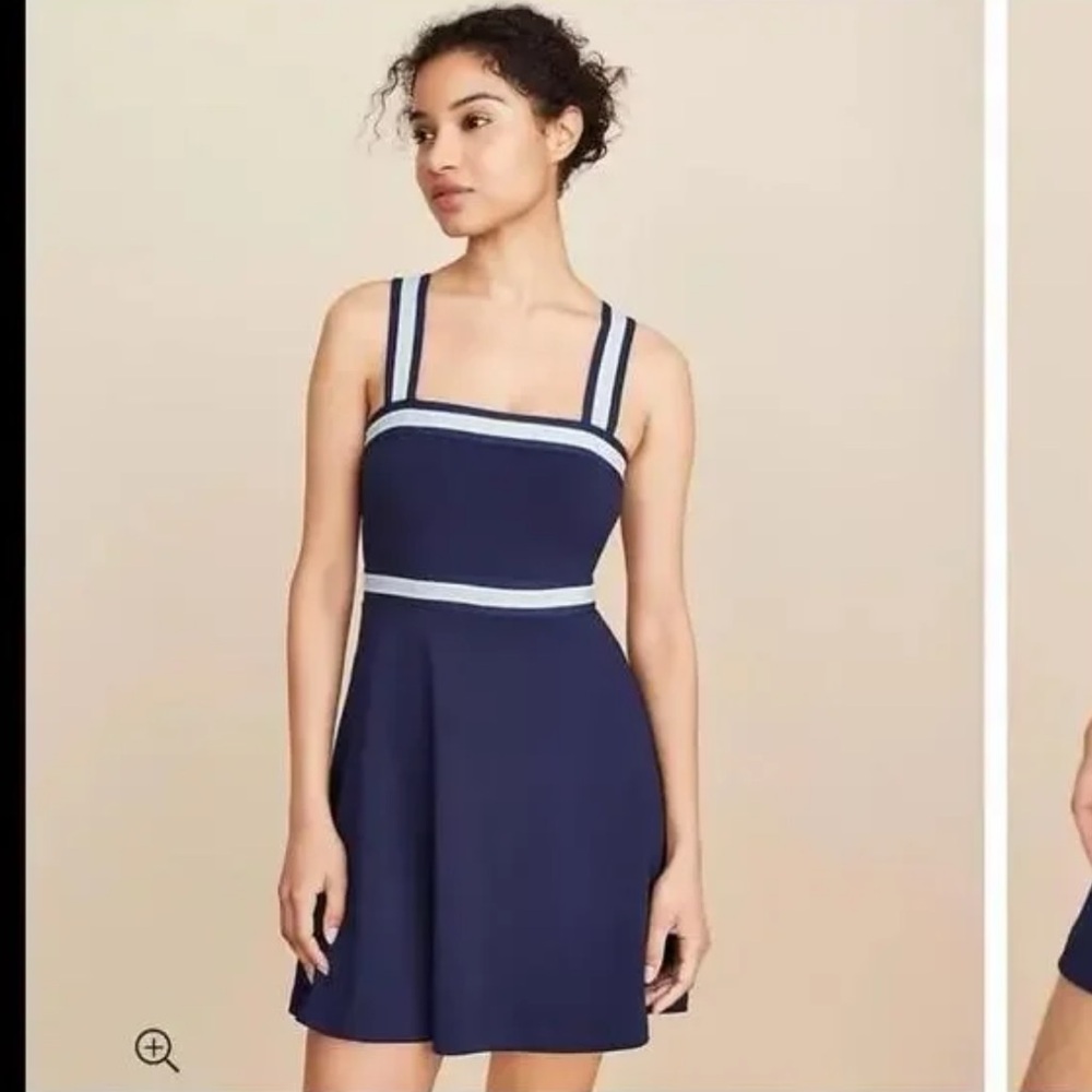 Lou & Grey Navy Athletic Tennis Dress with built in shorts